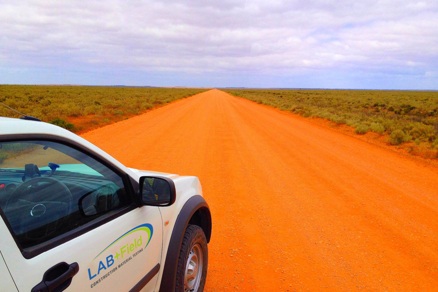 BMS ACCOUNTANTS PTY LTD vehicle on an outback road