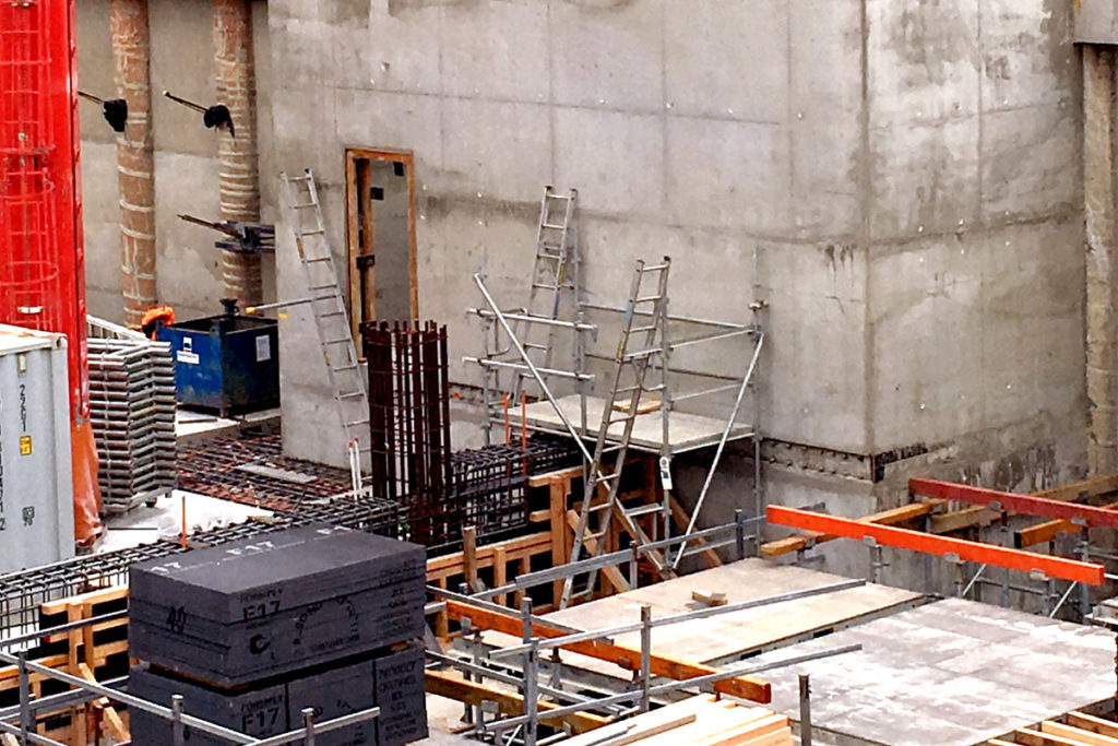 Concrete testing on site